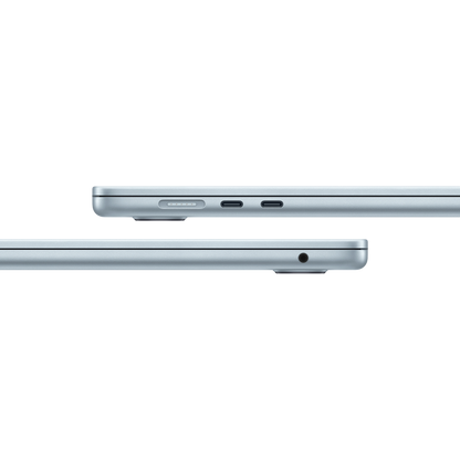 ماك بوك إير 15.3 بوصة (2025) - شريحة M4، معالج مركزي 10 أنوية ومعالج رسومات 10 أنوية، ذاكرة وصول عشوائي 16 جيجابايت، قرص صلب SSD بسعة 256 جيجابايت - الموديل MC7A4 (أزرق سماوي، لوحة مفاتيح إنجليزية)