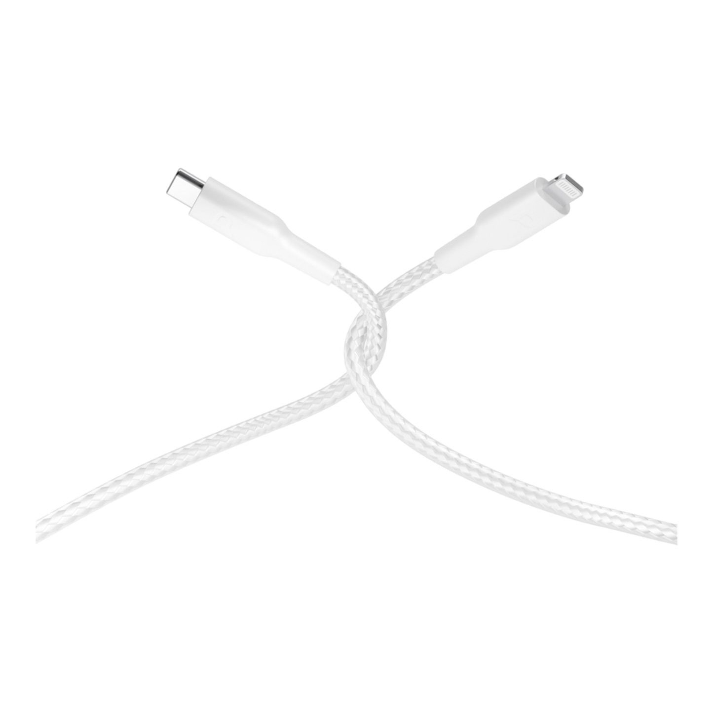 Powerology New Braided Type-C to Lightning Cable 1.2M PD 60W - White - alAsil