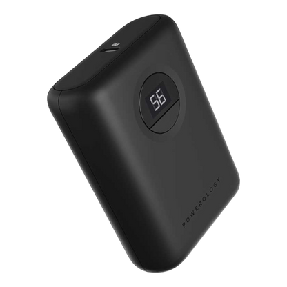 Powerology Ultra-Compact Power Bank 10000mAh PD 20W - Black - alAsil