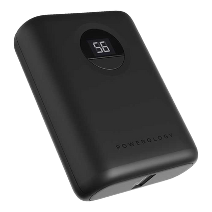 Powerology Ultra-Compact Power Bank 10000mAh PD 20W - Black - alAsil