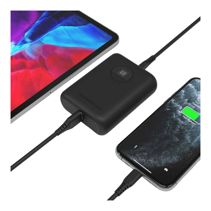 Powerology Ultra-Compact Power Bank 10000mAh PD 20W - Black - alAsil