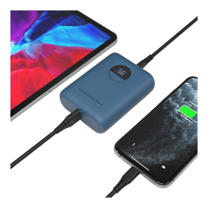 Powerology Ultra-Compact Power Bank 10000mAh PD 20W - Blue - alAsil