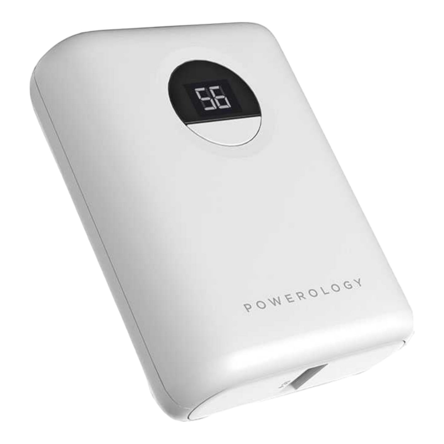 Powerology Ultra-Compact Power Bank 10000mAh PD 20W - White - alAsil
