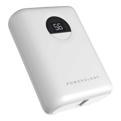 Powerology Ultra-Compact Power Bank 10000mAh PD 20W - White - alAsil