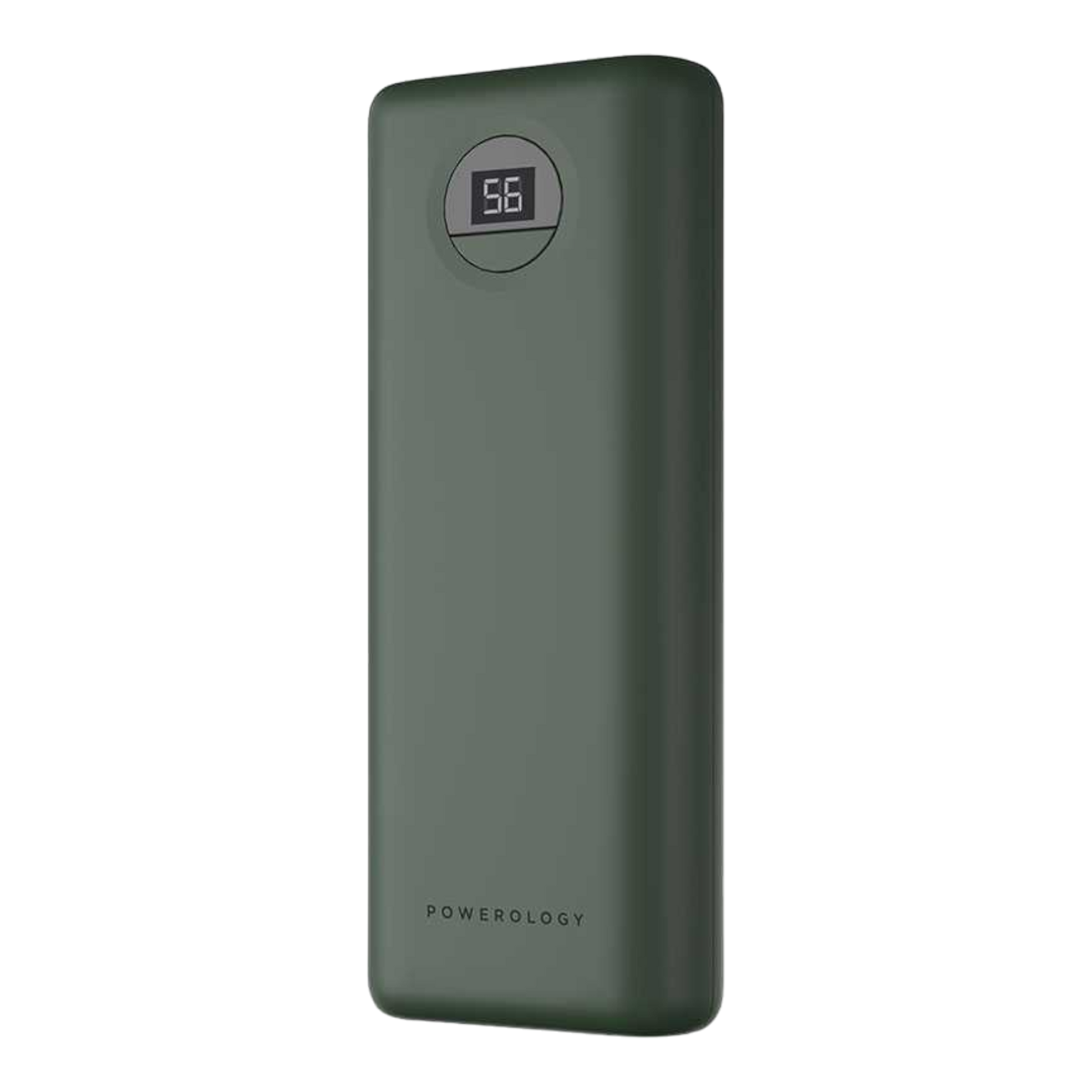 Powerology 20000mAh Compact Power Bank 30W PD & QC3.0 USB-A and USB-C Power Bank Green - alAsil