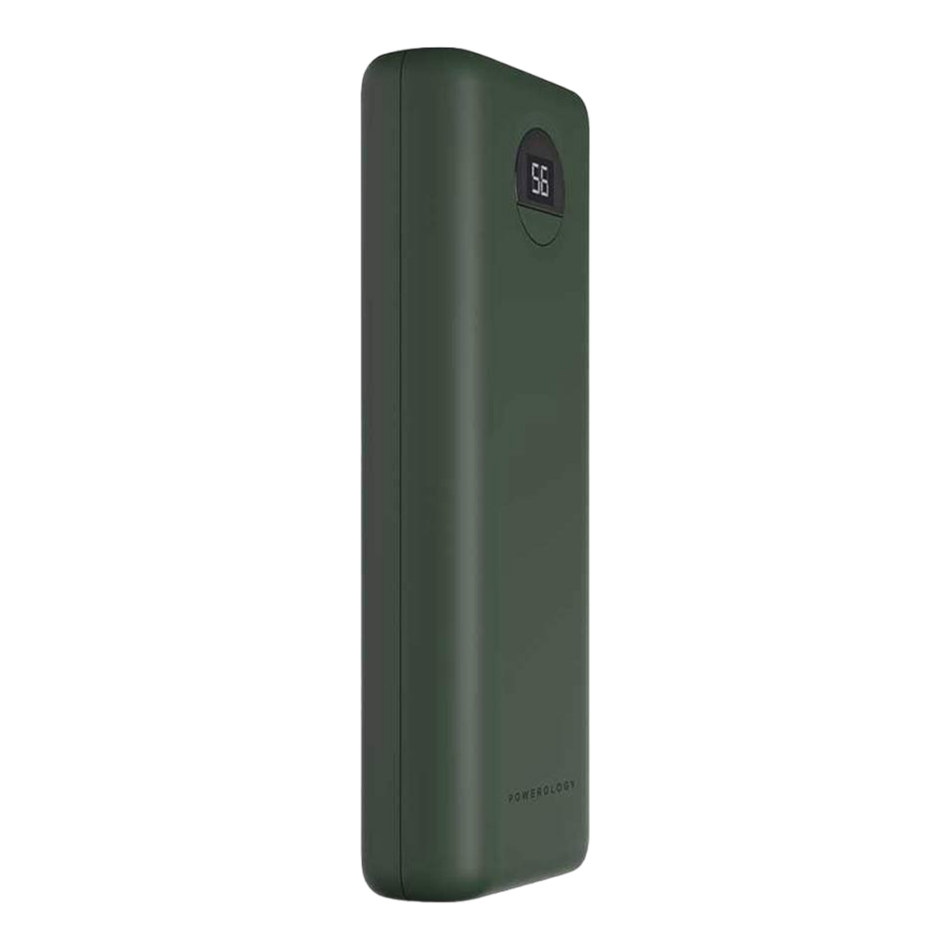 Powerology 20000mAh Compact Power Bank 30W PD & QC3.0 USB-A and USB-C Power Bank Green - alAsil