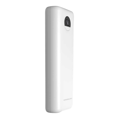 Powerology 20000mAh Compact Power Bank 30W PD & QC3.0 USB-A and USB-C Power Bank White - alAsil