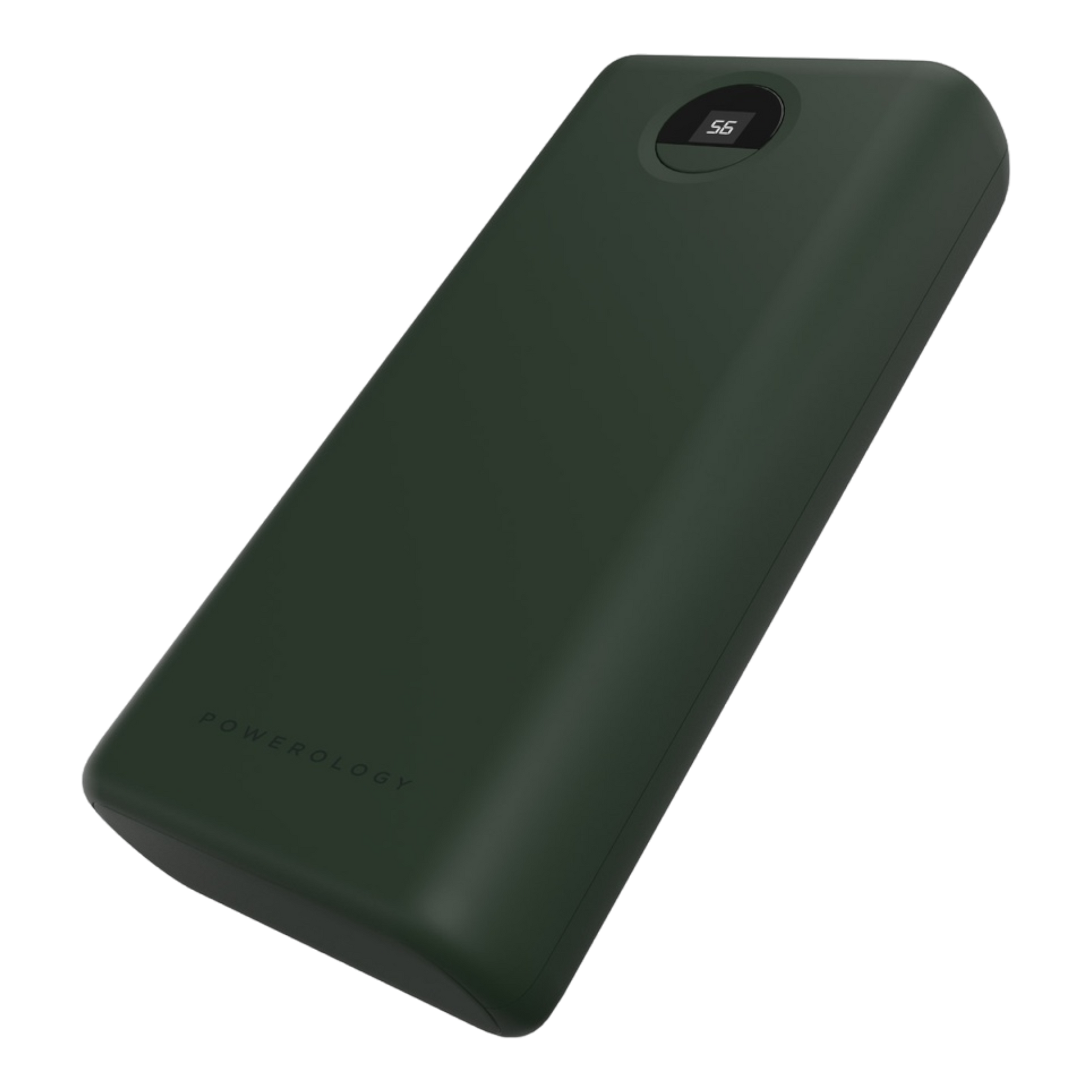 Powerology Quick Charge Power Bank 30000mAh PD 45W with Type-C to Type-C Cable Green - alAsil