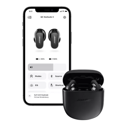 Bose QuietComfort Noise Cancelling Earbuds II Triple Black - alAsil