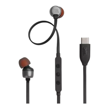JBL Tune 310C USB Wired In-Ear Headphones Black - alAsil