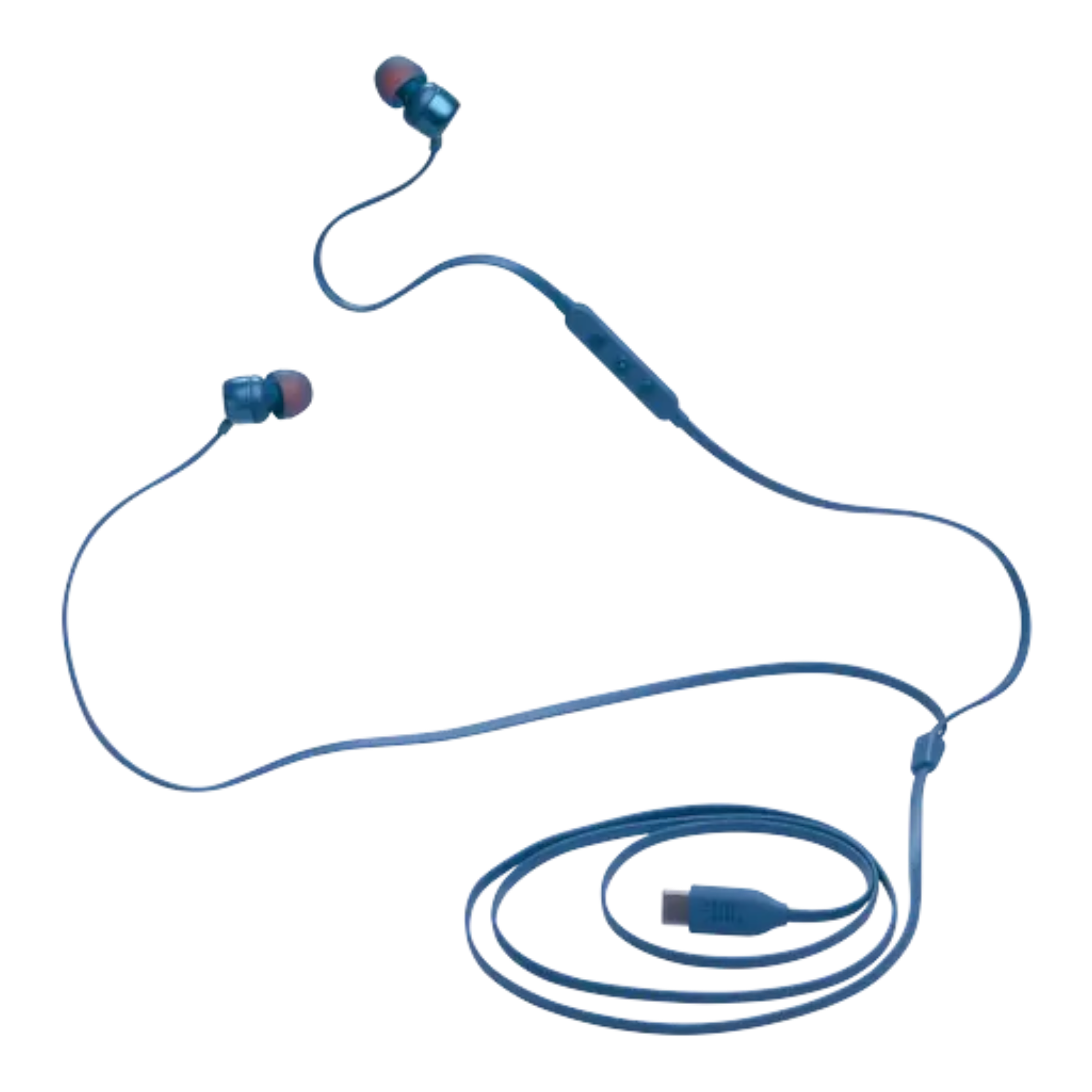 JBL Tune 310C USB Wired In-Ear Headphones Blue - alAsil