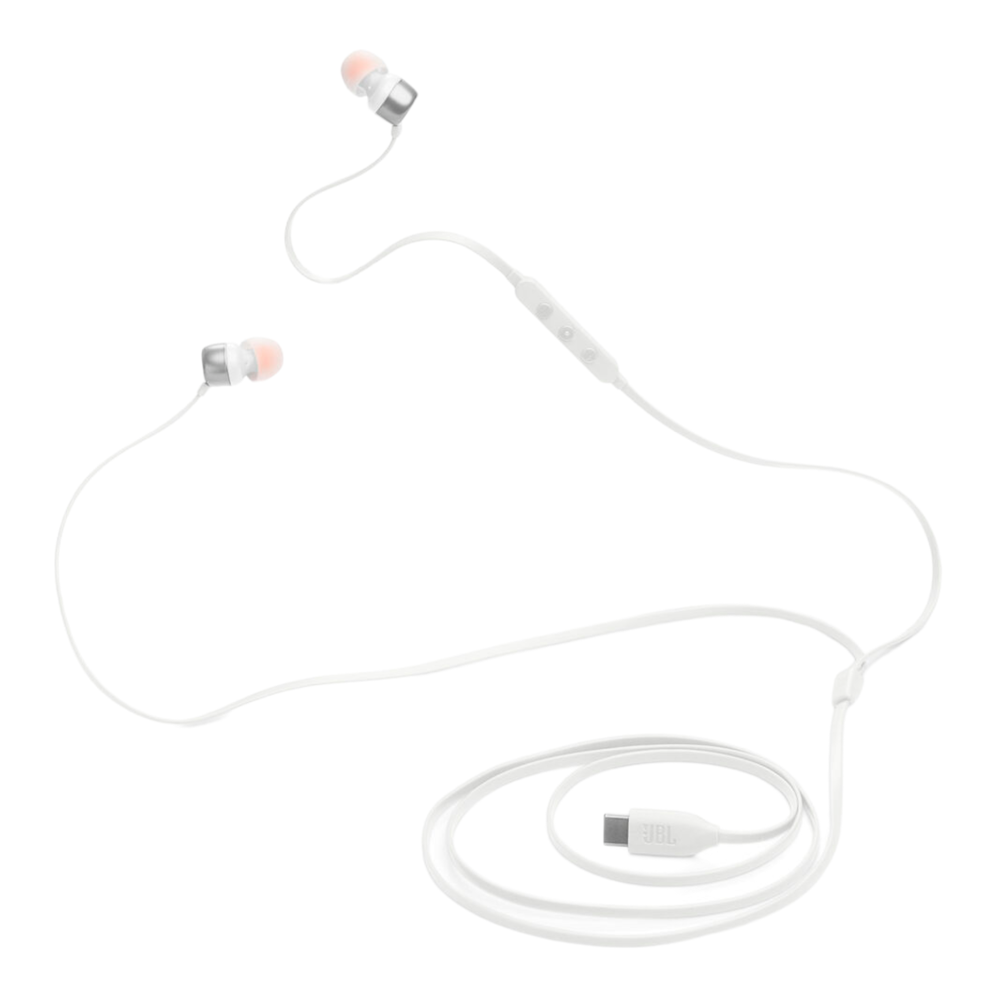JBL Tune 310C USB Wired In-Ear Headphones White - alAsil
