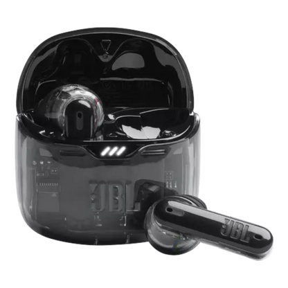 JBL Tune Flex True wireless Noise Cancelling earbuds Ghost Black - alAsil