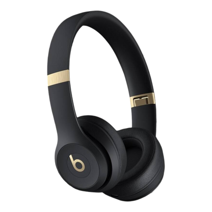 Beats Solo 4 - On-Ear Wireless Headphones – Black & Gold - alAsil