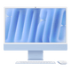 iMac (All In One) 24-inch (2024) MWUF3 - M4 chip 8-Core CPU 8-Core GPU 16GB Unified Memory 256GB SSD Storage Blue