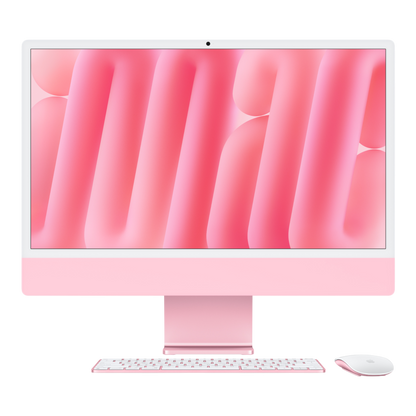 iMac (All In One) 24-inch (2024) MD2U4- M4 chip 10-Core CPU 10-Core GPU 24GB Unified Memory 512GB SSD Storage Pink