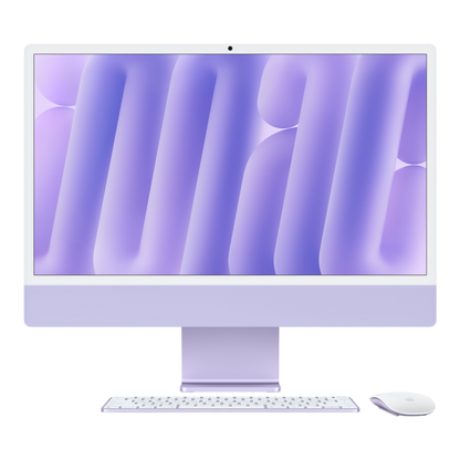 iMac (All In One) 24-inch (2024) Z1K7 - M4 chip 10-Core CPU 10-Core GPU 24GB Unified Memory 512GB SSD Storage Purple