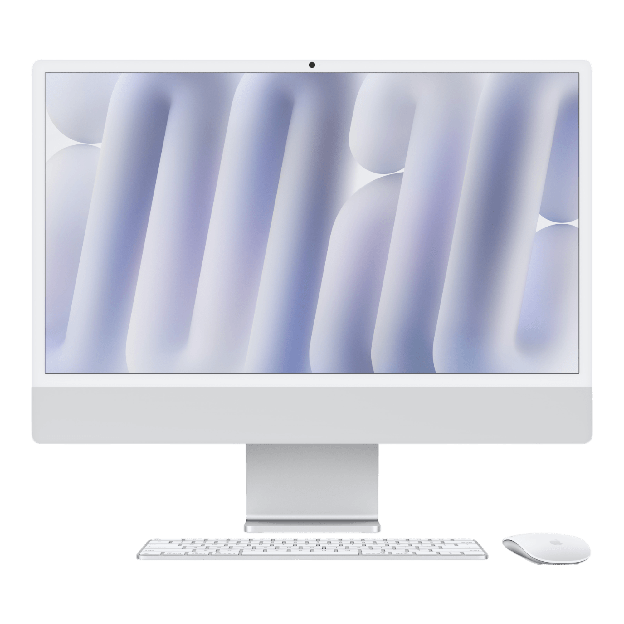 iMac (All In One) 24-inch (2024) MWUC3 - M4 chip 8-Core CPU 8-Core GPU 16GB Unified Memory 256GB SSD Storage Silver - alAsil
