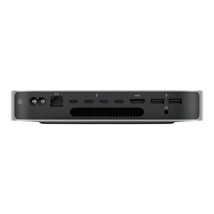 Apple Mac Mini M2 2023 back panel showing power input, Ethernet, HDMI, Thunderbolt and USB-A ports Mac mini (2023) MNH73 - M2 Pro chip, 10-Core CPU 16-Core GPU, 16GB Unified Memory, 512GB SSD Storage 45676e-4.myshopify.com Apple Mac mini (2023) MNH73 - M2 Pro chip, 10-Core CPU 16-Core GPU, 16GB Unified Memory, 512GB SSD Storage 45676e-4.myshopify.com Apple