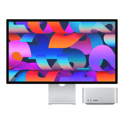 Apple Mac Studio M2 Ultra 2025 setup with external display for creative professionals