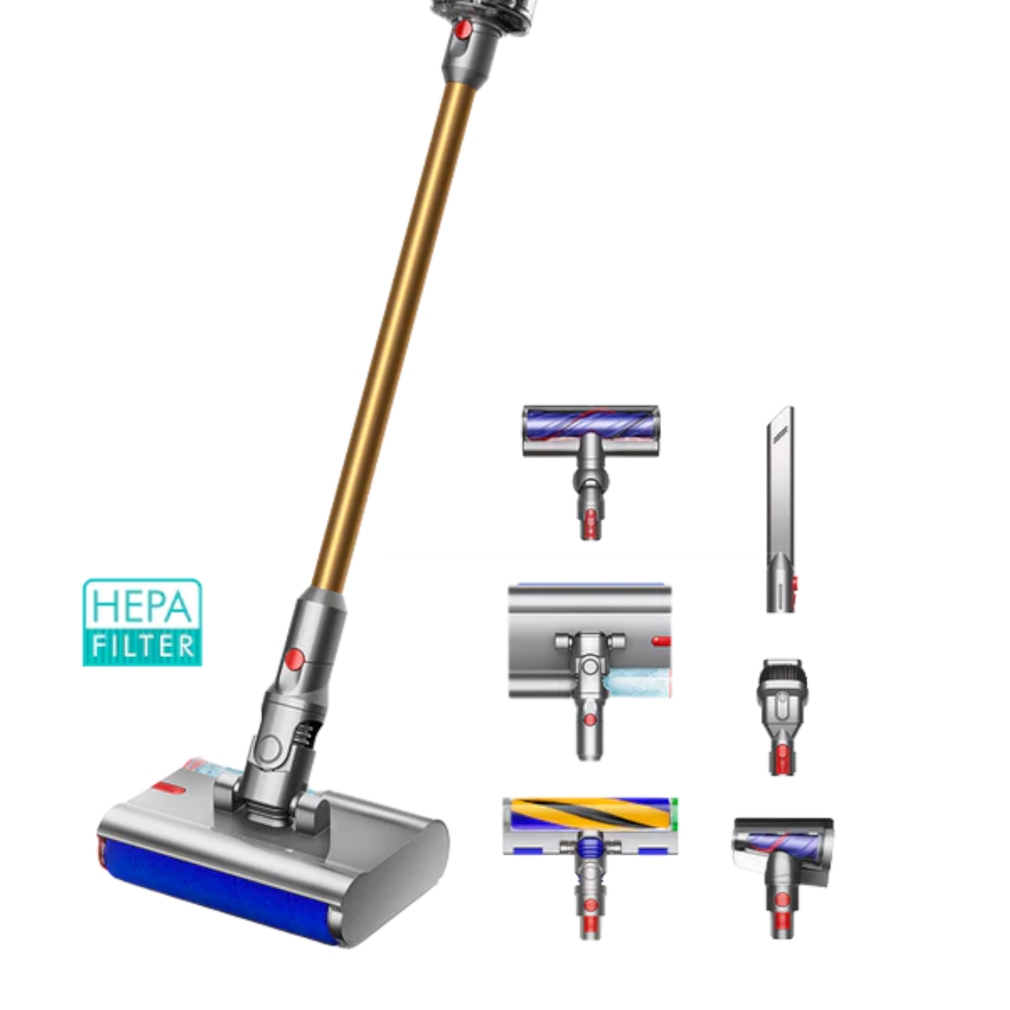 Dyson V12s Detect Slim Submarine Complete Gold/Gold - alAsil