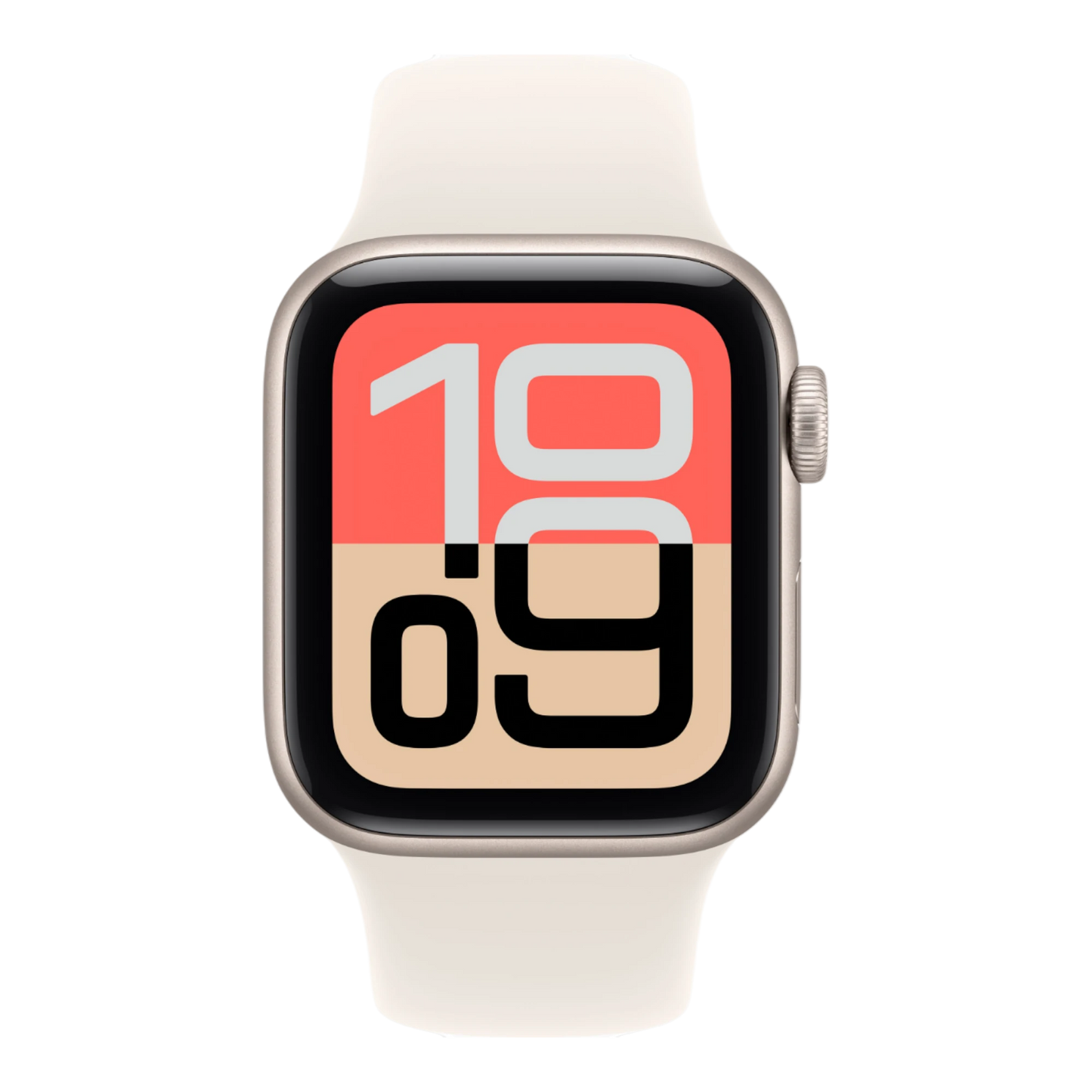 Apple Watch SE 3 GPS, 40mm Starlight Aluminum Case with Starlight Sport Band - M/L
