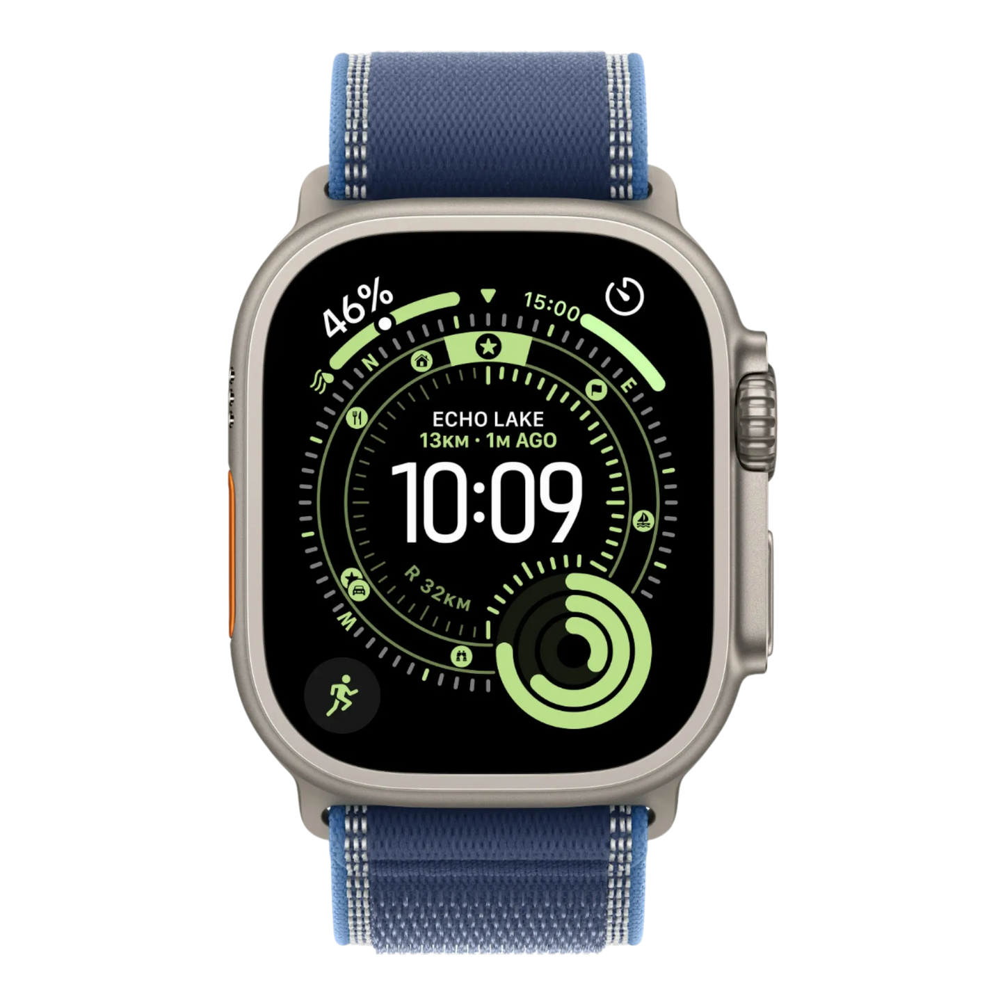 Apple Watch Ultra 3 GPS + Cellular, 49mm Natural Titanium Case with Blue/Bright Blue Trail Loop - S/M 45676e-4.myshopify.com Apple Apple Watch Ultra 3 GPS + Cellular, 49mm Natural Titanium Case with Blue/Bright Blue Trail Loop - S/M 45676e-4.myshopify.com Apple