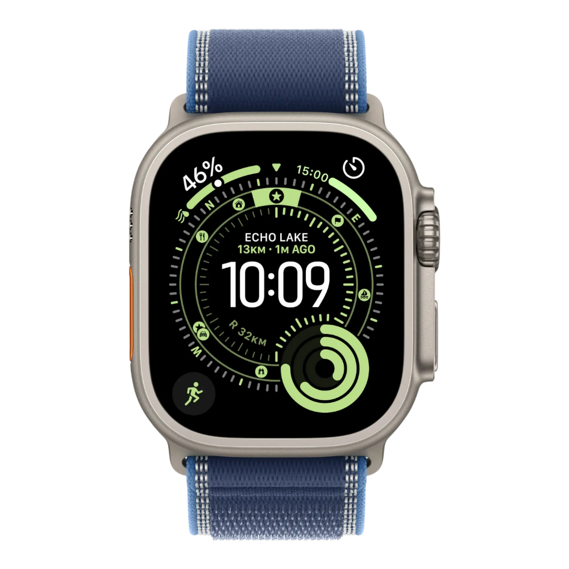 Apple Watch Ultra 3 GPS + Cellular, 49mm Natural Titanium Case with Blue/Bright Blue Trail Loop - S/M 45676e-4.myshopify.com Apple Apple Watch Ultra 3 GPS + Cellular, 49mm Natural Titanium Case with Blue/Bright Blue Trail Loop - S/M 45676e-4.myshopify.com Apple