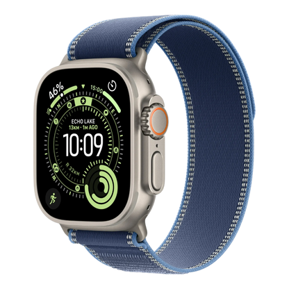 Apple Watch Ultra 3 GPS + Cellular, 49mm Natural Titanium Case with Blue/Bright Blue Trail Loop - S/M 45676e-4.myshopify.com Apple Apple Watch Ultra 3 GPS + Cellular, 49mm Natural Titanium Case with Blue/Bright Blue Trail Loop - S/M 45676e-4.myshopify.com Apple