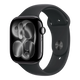 Apple Watch Series 11 GPS, 42mm Jet Black Aluminum Case with Black Sport Band -M/L