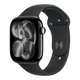 Apple Watch Series 11 GPS, 46mm Jet Black Aluminum Case with Black Sport Band - S/M