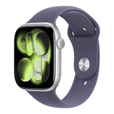 Apple Watch Series 11 GPS, 46mm Silver Aluminum Case with  Purple Fog Sport Band - M/L 45676e-4.myshopify.com Apple Apple Watch Series 11 GPS, 46mm Silver Aluminum Case with  Purple Fog Sport Band - M/L 45676e-4.myshopify.com Apple