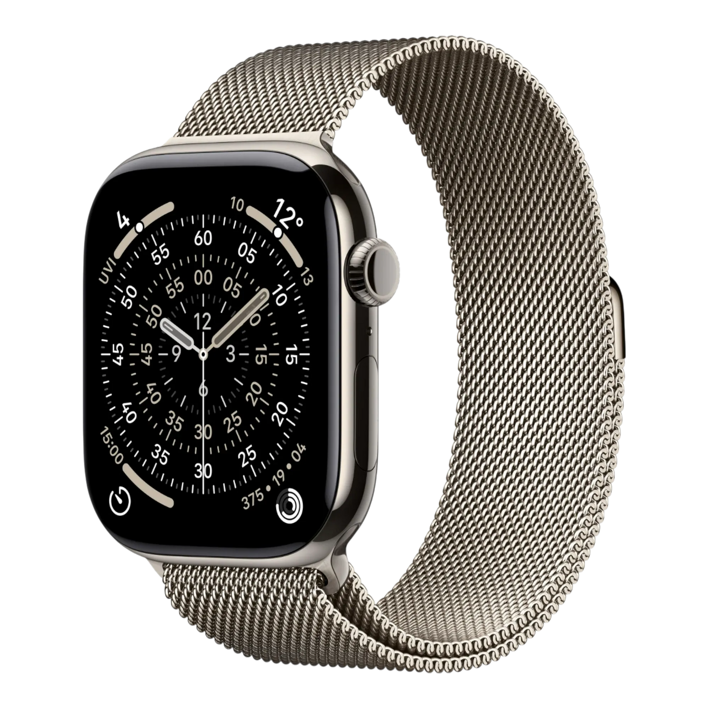 Apple Watch Series 11 GPS + Cellular, 46mm Natural Titanium Case with Natural Milanese Loop - M/L 45676e-4.myshopify.com Apple Apple Watch Series 11 GPS + Cellular, 46mm Natural Titanium Case with Natural Milanese Loop - M/L 45676e-4.myshopify.com Apple