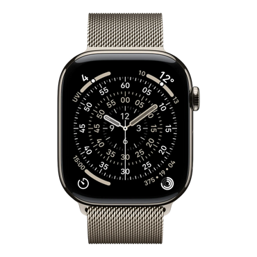 Apple Watch Series 11 GPS + Cellular, 46mm Natural Titanium Case with Natural Milanese Loop - S/M 45676e-4.myshopify.com Apple Apple Watch Series 11 GPS + Cellular, 46mm Natural Titanium Case with Natural Milanese Loop - S/M 45676e-4.myshopify.com Apple