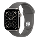 Apple Watch Series 11 GPS + Cellular, 42mm Natural Titanium Case with Stone Gray Sport Band - S/M