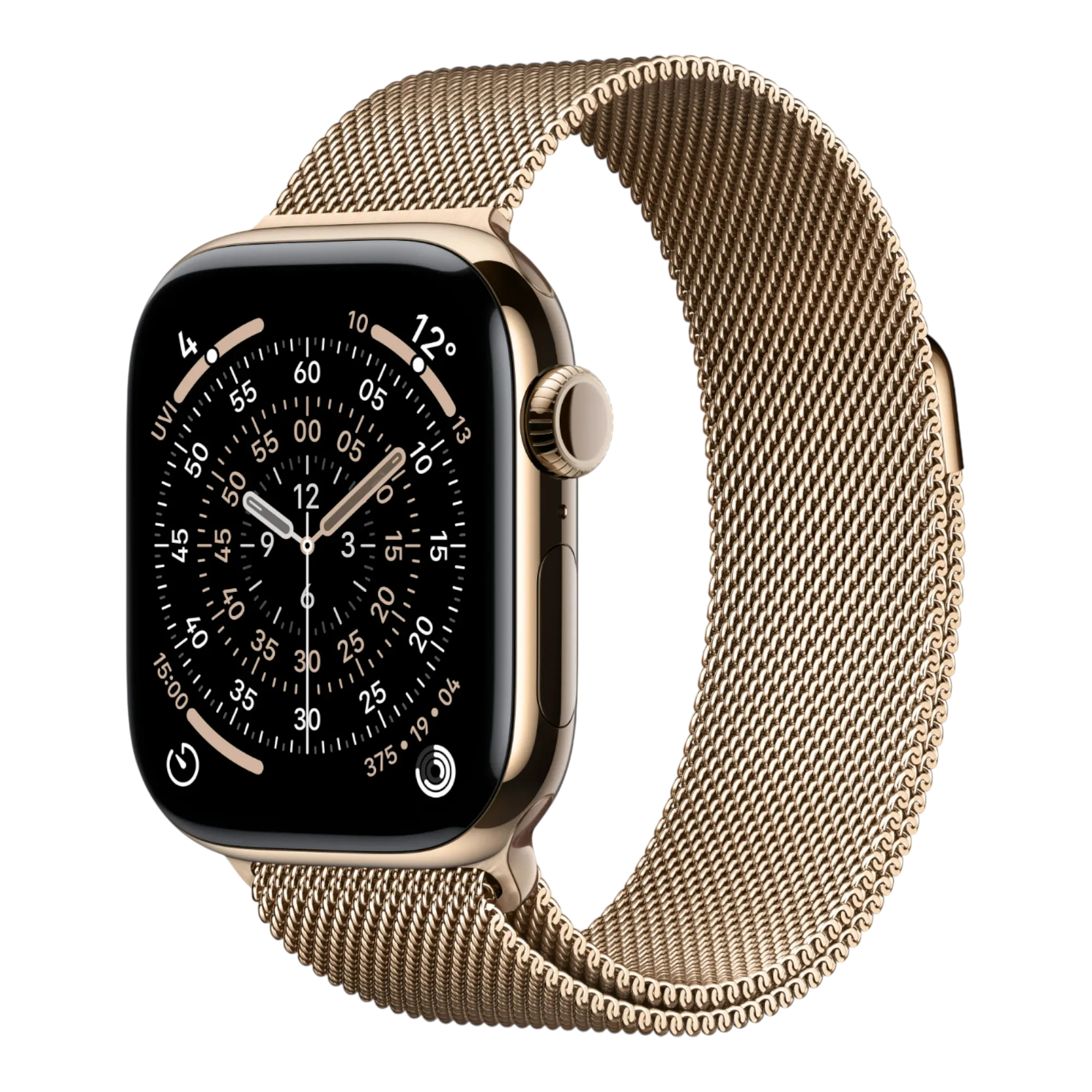 Apple Watch Series 11 GPS + Cellular, 42mm Gold Titanium Case with Gold Milanese Loop 45676e-4.myshopify.com Apple Apple Watch Series 11 GPS + Cellular, 42mm Gold Titanium Case with Gold Milanese Loop 45676e-4.myshopify.com Apple