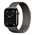 Apple Watch Series 11 GPS + Cellular, 42mm Slate Titanium Case with Slate Milanese Loop