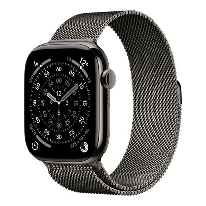 Apple Watch Series 11 GPS + Cellular, 46mm Slate Titanium Case with Slate Milanese Loop - M/L 45676e-4.myshopify.com Apple Apple Watch Series 11 GPS + Cellular, 46mm Slate Titanium Case with Slate Milanese Loop - M/L 45676e-4.myshopify.com Apple