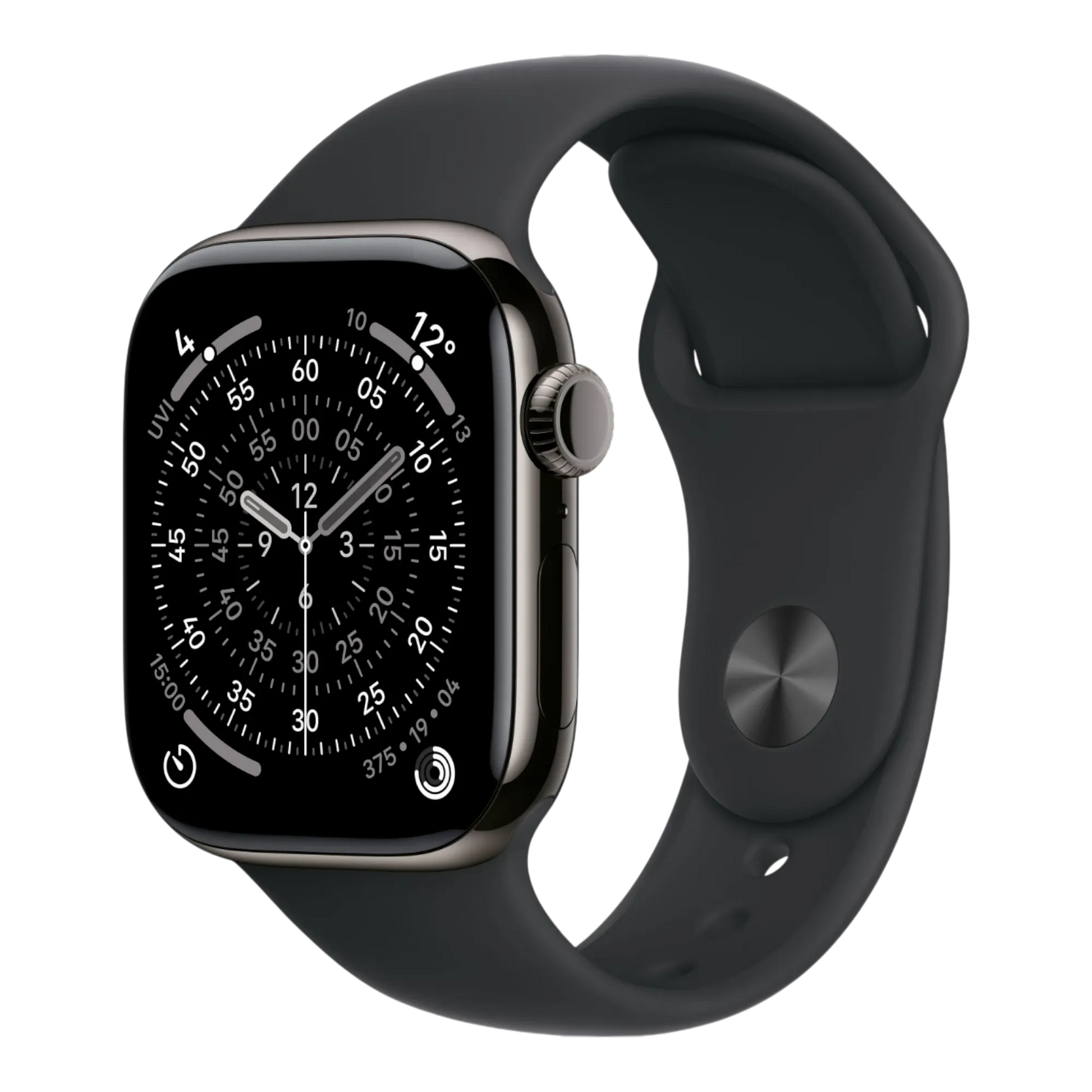 Apple Watch Series 11 GPS + Cellular, 42mm Slate Titanium Case with Black Sport Band -M/L 45676e-4.myshopify.com Apple Apple Watch Series 11 GPS + Cellular, 42mm Slate Titanium Case with Black Sport Band -M/L 45676e-4.myshopify.com Apple