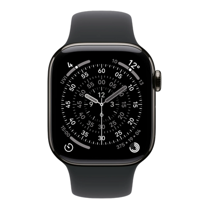 Apple Watch Series 11 GPS + Cellular, 42mm Slate Titanium Case with Black Sport Band - S/M 45676e-4.myshopify.com Apple Apple Watch Series 11 GPS + Cellular, 42mm Slate Titanium Case with Black Sport Band - S/M 45676e-4.myshopify.com Apple