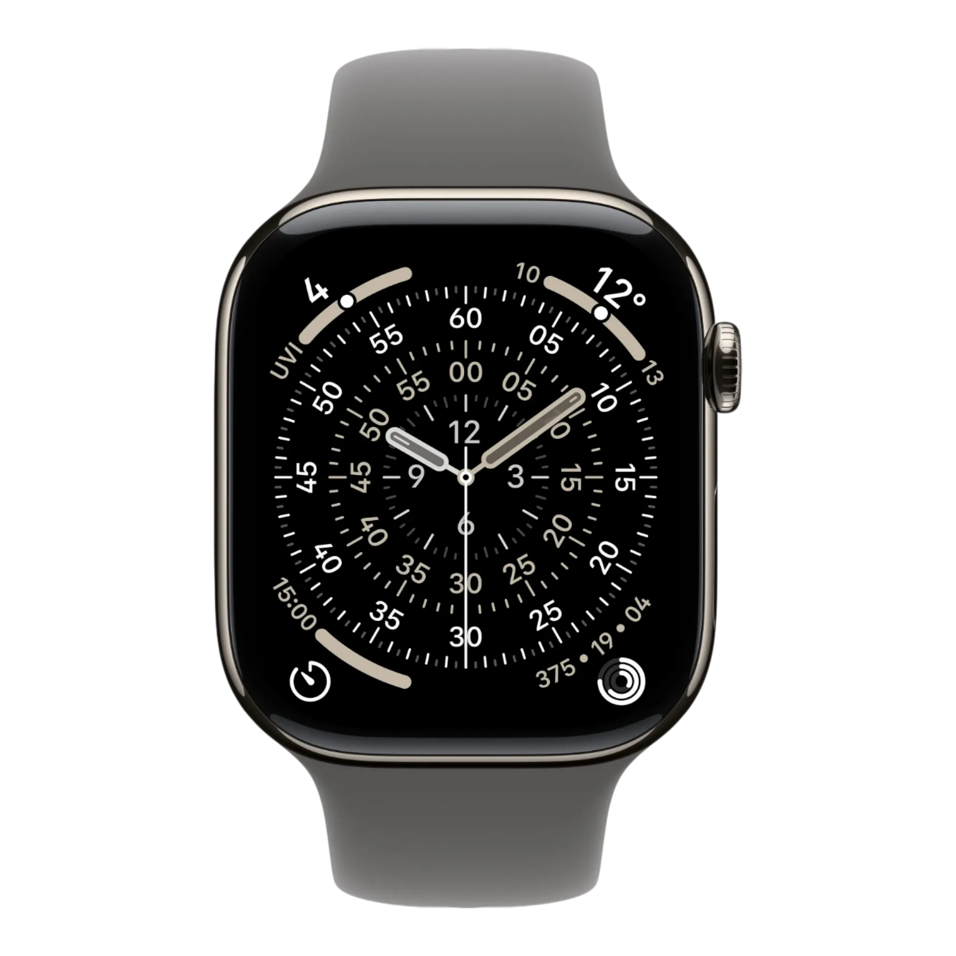 Apple Watch Series 11 GPS + Cellular, 46mm Natural Titanium Case with Stone Gray Sport Band - S/M 45676e-4.myshopify.com Apple Apple Watch Series 11 GPS + Cellular, 46mm Natural Titanium Case with Stone Gray Sport Band - S/M 45676e-4.myshopify.com Apple