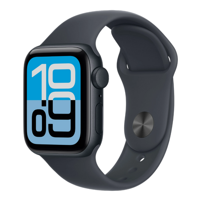 Apple Watch SE 3 GPS, 40mm Midnight Aluminum Case with Midnight Sport Band - M/L
