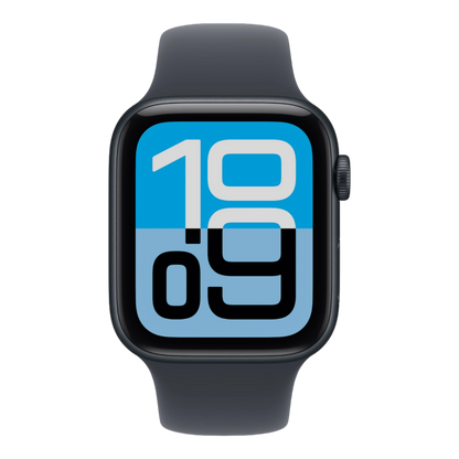 Apple Watch SE 3 GPS, 44mm Midnight Aluminum Case with Midnight Sport Band - M/L