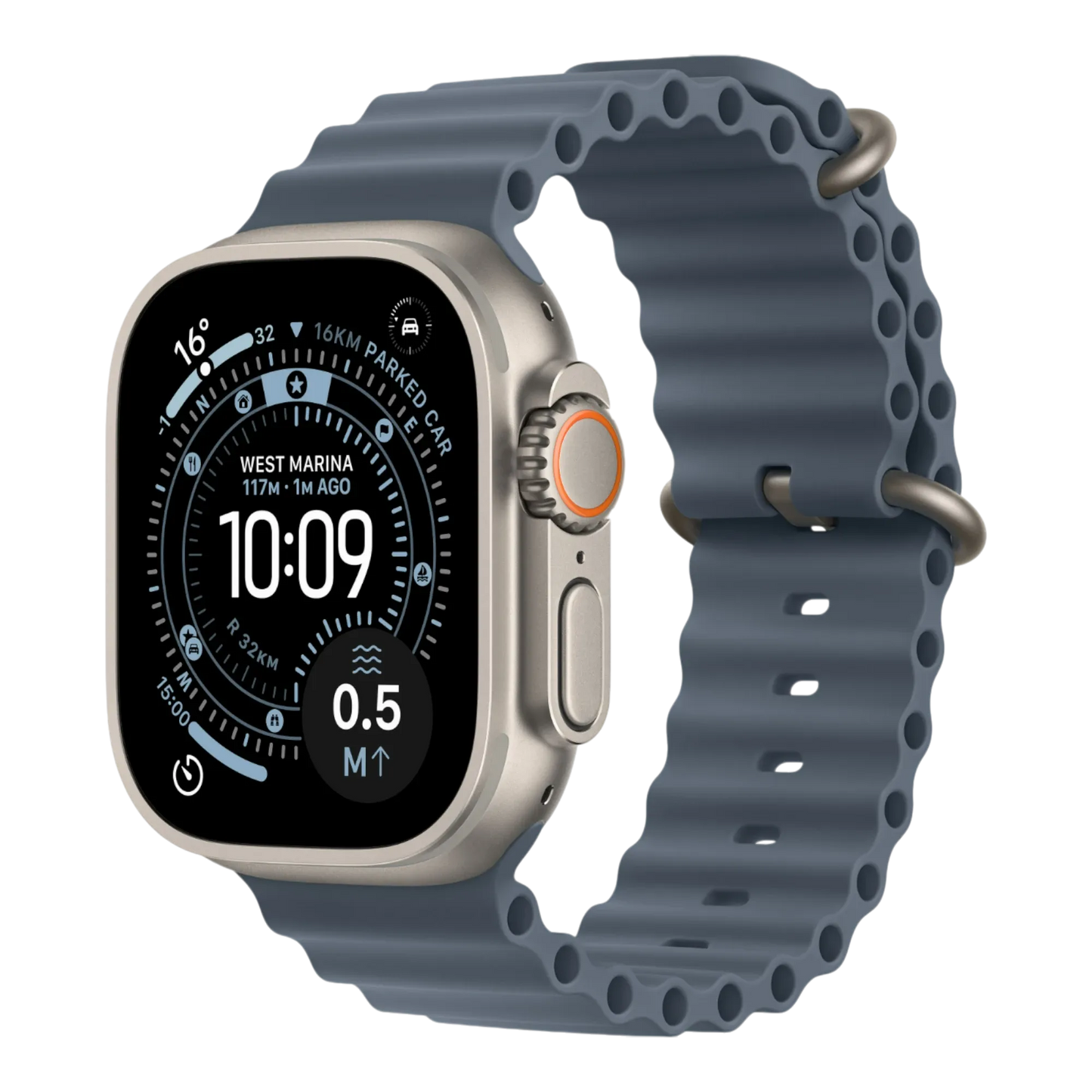 Apple Watch Ultra 3 GPS + Cellular, 49mm Natural Titanium Case with Anchor Blue Ocean Band 45676e-4.myshopify.com Apple Apple Watch Ultra 3 GPS + Cellular, 49mm Natural Titanium Case with Anchor Blue Ocean Band 45676e-4.myshopify.com Apple