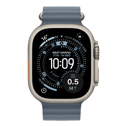 Apple Watch Ultra 3 GPS + Cellular, 49mm Natural Titanium Case with Anchor Blue Ocean Band 45676e-4.myshopify.com Apple Apple Watch Ultra 3 GPS + Cellular, 49mm Natural Titanium Case with Anchor Blue Ocean Band 45676e-4.myshopify.com Apple