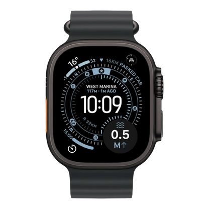 Apple Watch Ultra 3 GPS + Cellular, 49mm Black Titanium Case with Black Ocean Band 45676e-4.myshopify.com Apple Apple Watch Ultra 3 GPS + Cellular, 49mm Black Titanium Case with Black Ocean Band 45676e-4.myshopify.com Apple