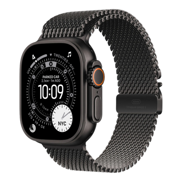 Apple Watch Ultra 3 GPS + Cellular, 49mm Black Titanium Case with Black Titanium Milanese Loop - Large 45676e-4.myshopify.com Apple Apple Watch Ultra 3 GPS + Cellular, 49mm Black Titanium Case with Black Titanium Milanese Loop - Large 45676e-4.myshopify.com Apple