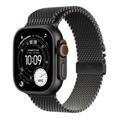 Apple Watch Ultra 3 GPS + Cellular, 49mm Black Titanium Case with Black Titanium Milanese Loop - Large 45676e-4.myshopify.com Apple Apple Watch Ultra 3 GPS + Cellular, 49mm Black Titanium Case with Black Titanium Milanese Loop - Large 45676e-4.myshopify.com Apple