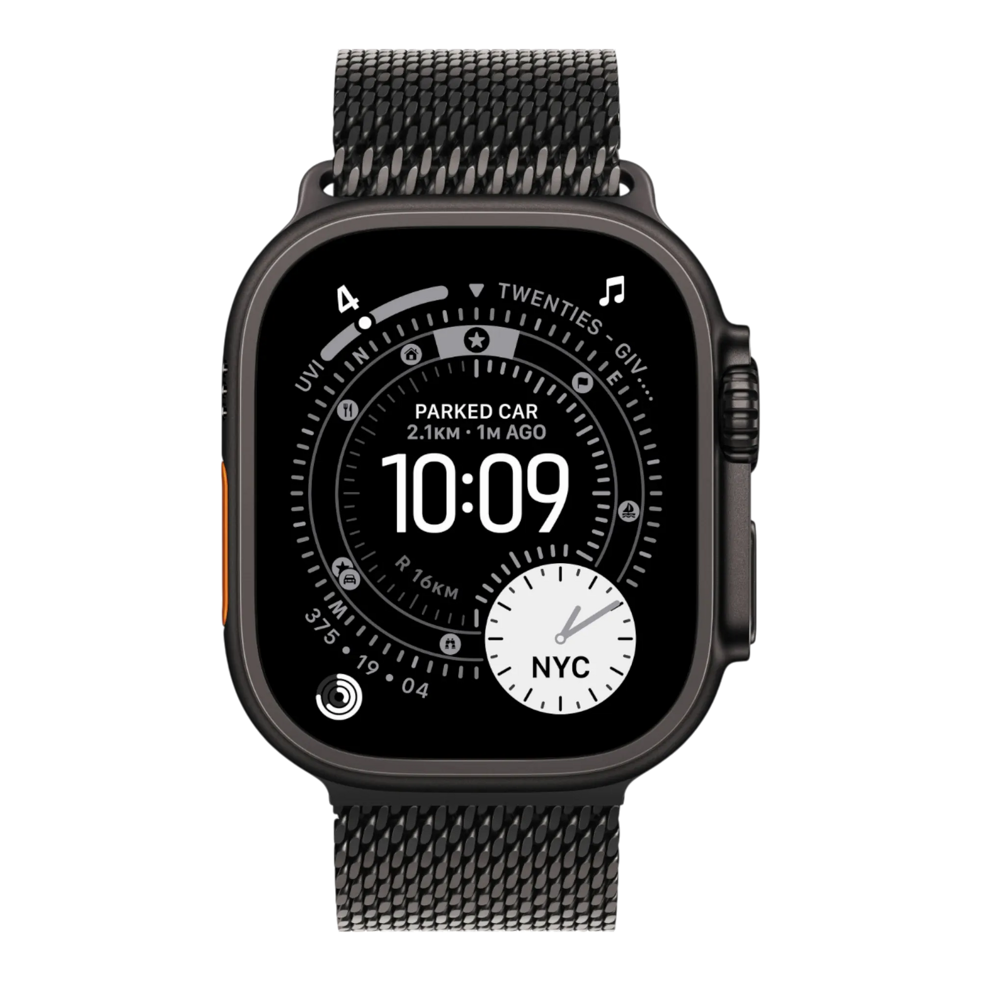 Apple Watch Ultra 3 GPS + Cellular, 49mm Black Titanium Case with Black Titanium Milanese Loop - Large 45676e-4.myshopify.com Apple Apple Watch Ultra 3 GPS + Cellular, 49mm Black Titanium Case with Black Titanium Milanese Loop - Large 45676e-4.myshopify.com Apple
