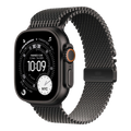 Apple Watch Ultra 3 GPS + Cellular, 49mm Black Titanium Case with Black Titanium Milanese Loop - Medium